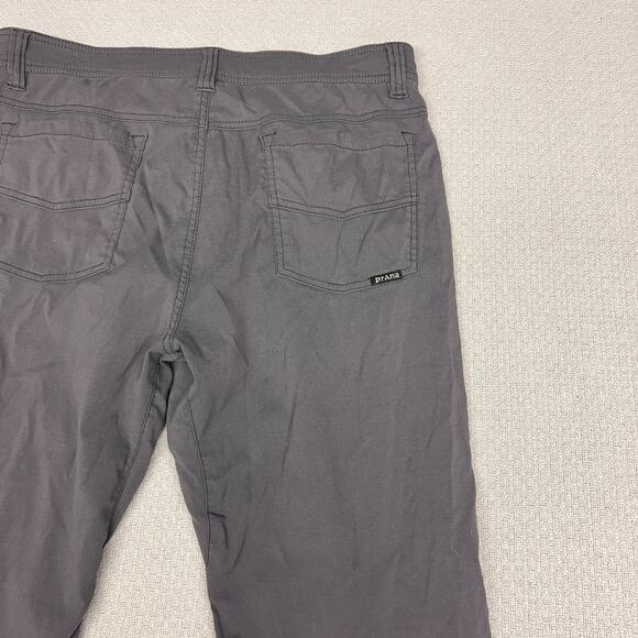 Prana Pants Mens 34x32 Gray Nylon Slim Fit Performance Hiking Outdoor - Picture 4 of 8